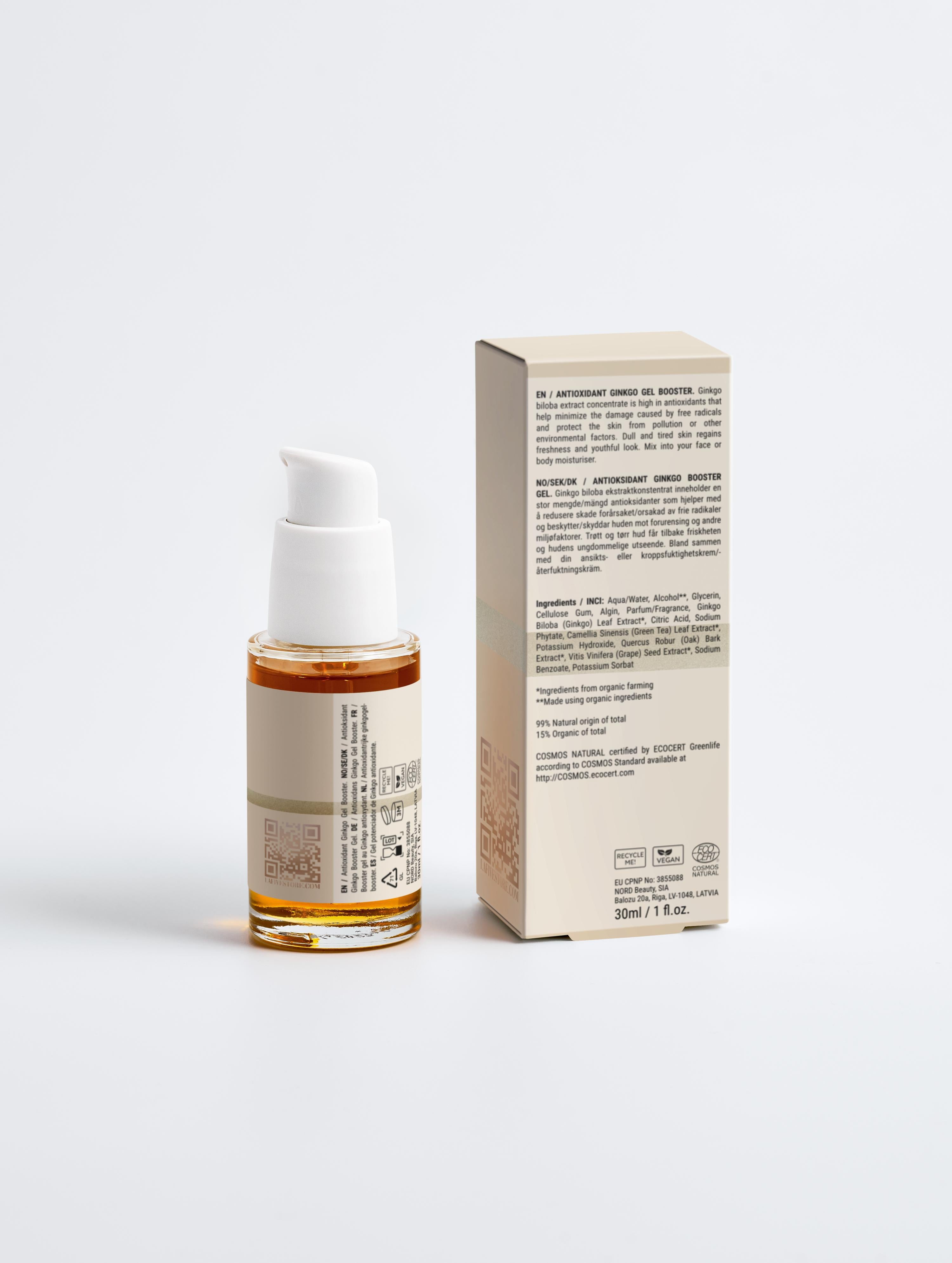 Antioxidant Ginkgo Gel Booster