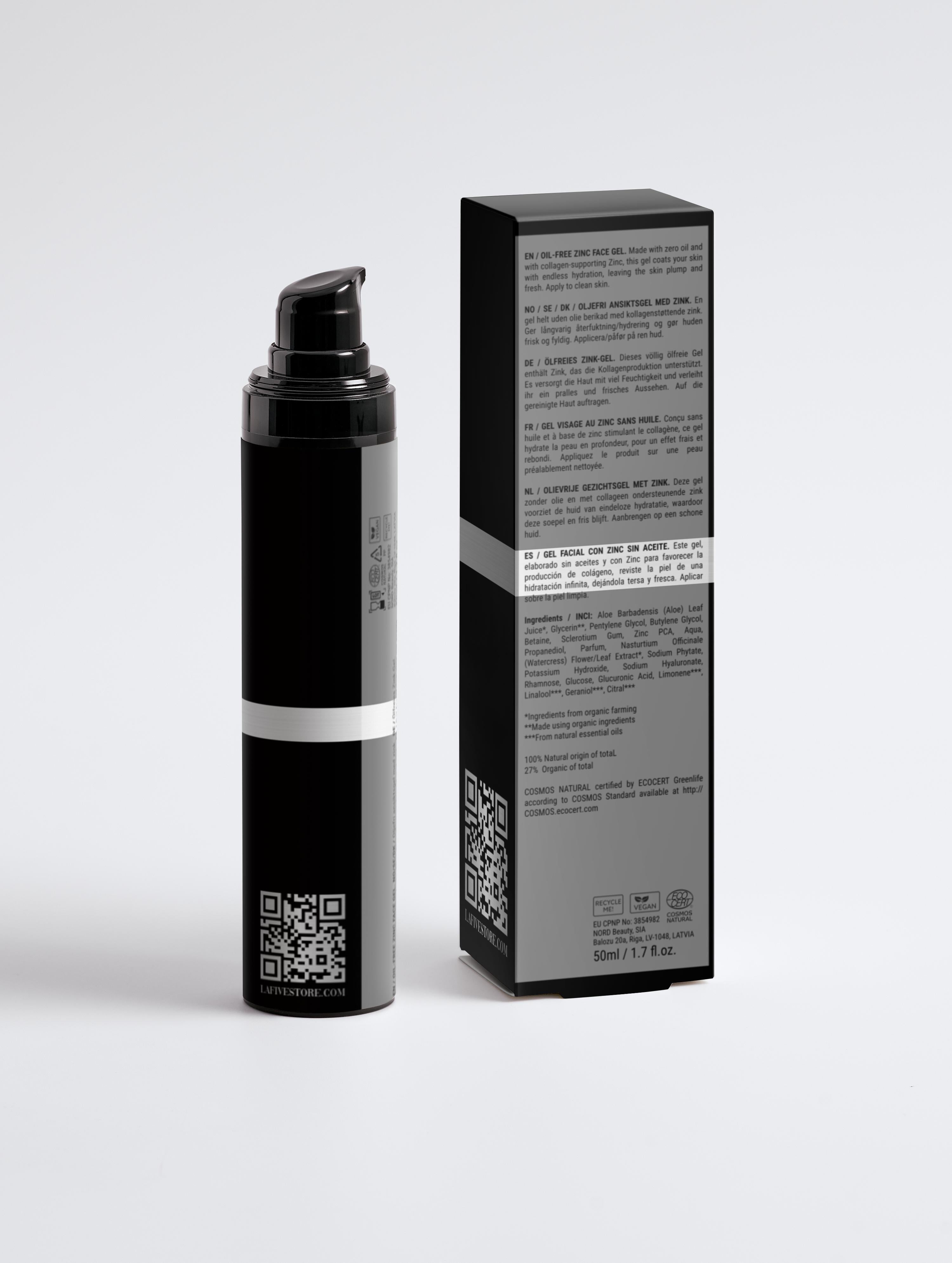 Oil-Free Zinc Face Gel for Men